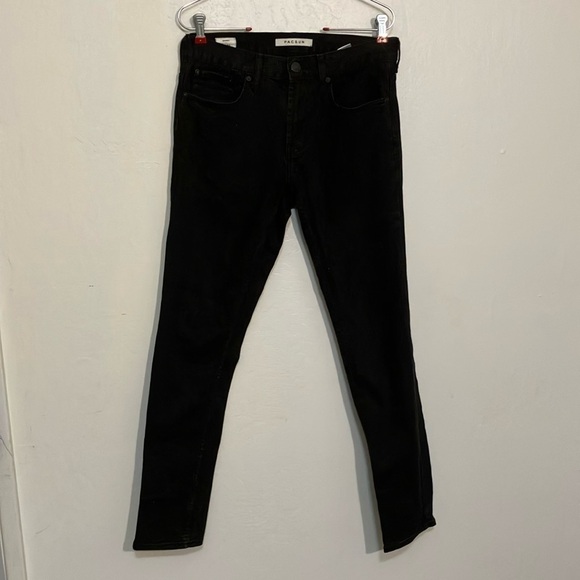 PacSun black cotton denim jeans 30 X 32 slim fit - Picture 1 of 8